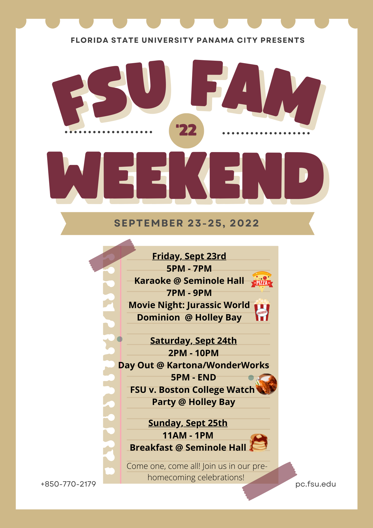 Family Weekend at FSU PC 2022 FSU Panama City